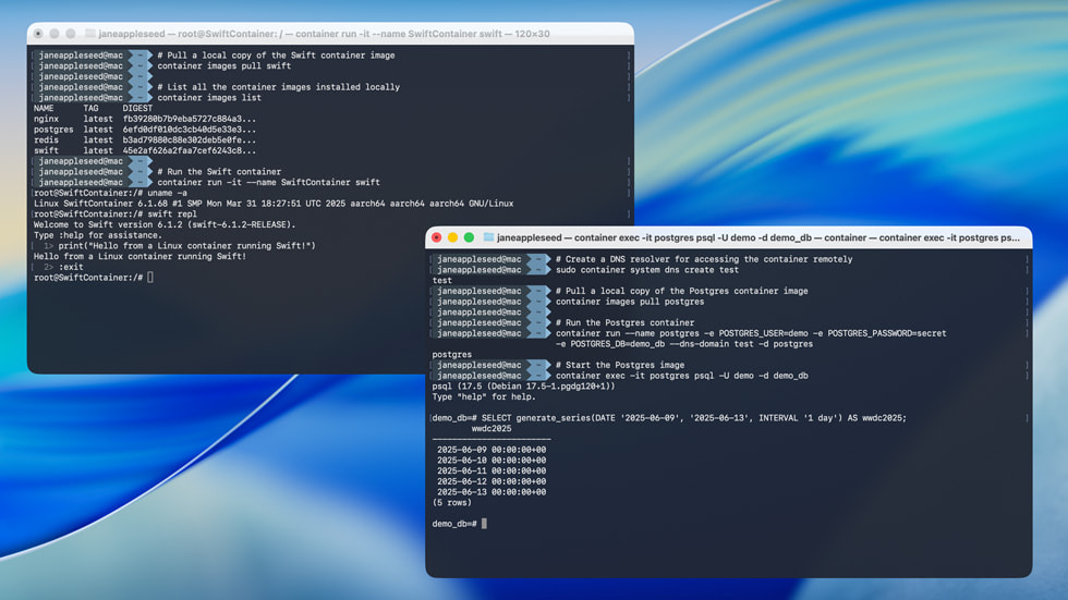 A Containerisation framework screen shown on 16-inch MacBook Pro.