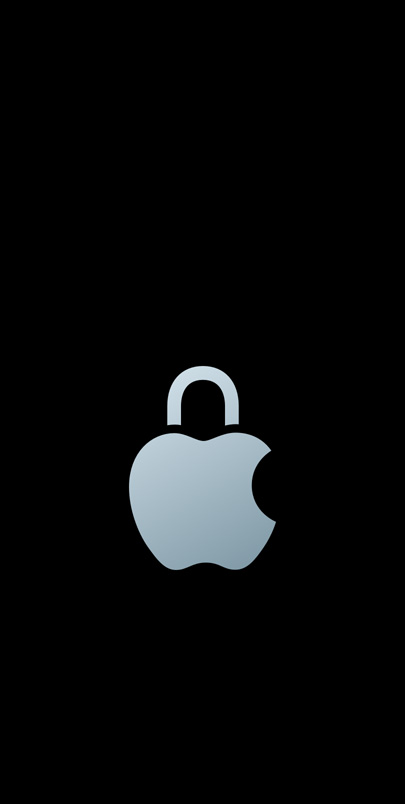 Apple'i privaatsuse logo.