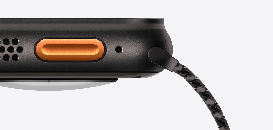 Action бутонът на Apple Watch Ultra 2.